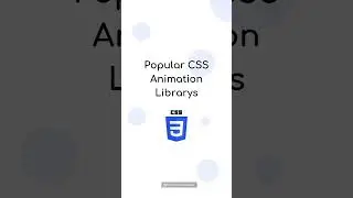 Popular CSS Animation Library's