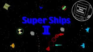 Super Ships II - A Frantic Space Combat Game for Classic MacOS. Battle with 20 Ships, or Make More!