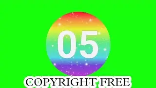 5 Seconds Countdown Green Screen 【 Copyright Free 】- H.T.C.Creations#greenscreen#copyrightfree#a2sir