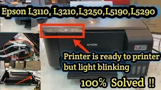 How to Fix Epson L3210,L3110, Blinking Lights Error: Scanner Unit Issue