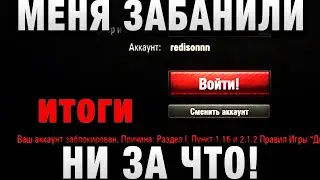 МЕНЯ ЗАБАНИЛИ НИЗАЧТО! ИТОГИ