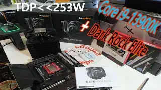 Как Be Quiet! Dark Rock Elite охлаждает Core i9-13900K? Нюансы установки. Корректор изгиба 1700 1851