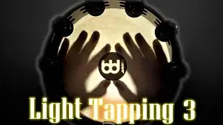 *ASMR* LIGHT💡TAPPING 3 | inside of the TAMBOURINE | Percussive Sounds ASMR