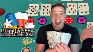 CAN'T BELIEVE I HIT QUADS AGAIN! ABSOLUTELY MASSIVE WIN ON ULTIMATE TEXAS HOLD'EM POKER!! 