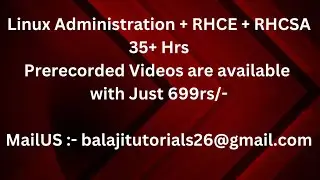 Redhat Linux Admin and Certification Course | RHCE RHCSA | Part - 1 | Balaji Tutorial Linux Course