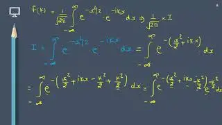 FOURIER TRANSFORM OF GAUSSIAN FUNCTION ||