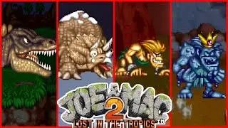 JOE & MAC 2: LOST IN THE TROPICS | ALL BOSSES | TODOS LOS JEFES |