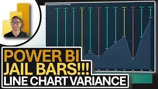 Power BI JAIL BARS!!! 🔥👀 The Secret to Line Chart Variance! 📈