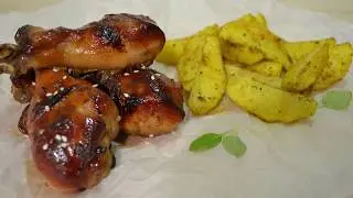 Куриные голени с медом и соевым соусом. Устоять невозможно!