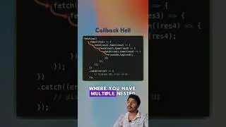 async await and Callback Hell in JavaScript #learnjavascript #shorts #asyncawait
