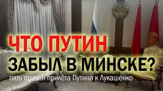 Пять (+) причин прилёта Путина к Лукашенко