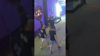 Drunk Idiot Knocks Over TV Billboard.  