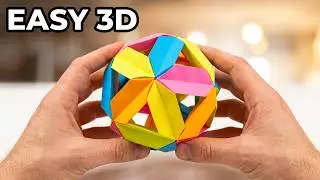 Origami ball out of paper