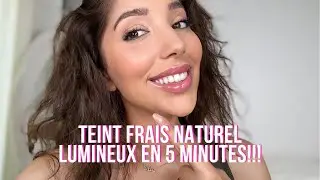 Teint frais naturel et lumineux en 5 minutes avec 3 produits seulement!