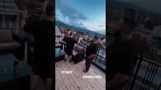 Jah Khalib с Tanir'ом и Tyomcha на крыше 