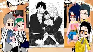 marine react to mugiwaras || gacha club