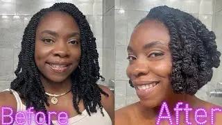 Transforming Kinky Twists into  Chunky Twists with Bantu Knot Ends