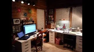 Craftroom Tour 2019 inside our new Cabin