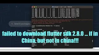 flutter upgrade:  failed to retrieve the dart sdk  from 
