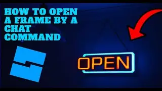 How to open a frame by a chat command | Roblox Studio