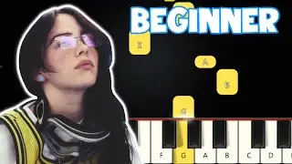 Birds Of a Feather - Billie Eilish | Beginner Piano Tutorial | Easy Piano