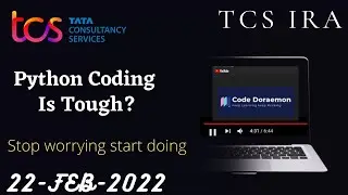 FULLY EXPLAINED|TCS IRA PYTHON 22nd FEB SOLUTION|TCS CPA|TCS PRA|TCS IRA|CODE DORAEMON|TCS OPA|TCS