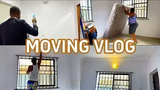 MOVE IN VLOG - We Moved Into Our Empty Apartment #onyinpearl