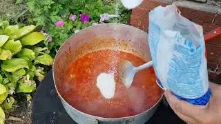 заготовки.  Лечо и аджика
