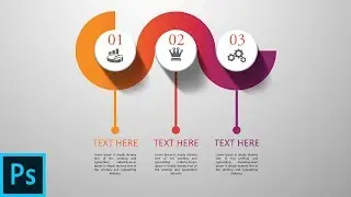 photoshop CC Tutorial | 3D Graphic Design | Infographic Design
