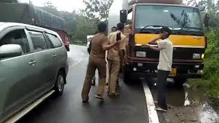 Cleaner drives lorry, hits KSRTC bus in Coorg