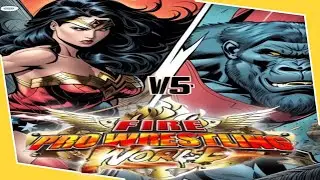 Wonder Woman vs. Gorilla Grodd! - Fire Pro Wrestling World: Mixed 1v1 Match