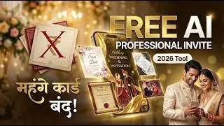 Ab Wedding Card par paise mat Lagao! ❌ AI se Professional Invitation banaye Free mein! AI Tool 2026