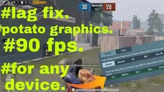 PUBG MOBILE 99.9% LAG FIX || RENDERING ISSUE SOLVED || NO FRAME DROPS.🔥