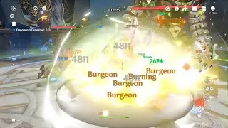 Genshin Impact EM Thoma Burgeon team is absolutely insane!