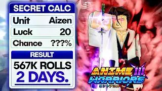 How to Check YOUR CHANCE of Obtaining SECRET UNITS in Anime Warriors 3!