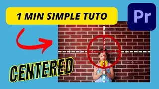 Center TEXT & GRAPHICS in Premiere Pro (2023 QUICK Tutorial)