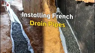 Installing French Drain Pipes - TirolerInn the Renovation