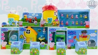 Peppa Pig toy collection unboxing | Hoover | Surprise box | Toppers | ASMR no talking toy review