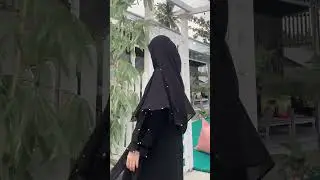cantiknya ukthi dengan cadar hitam 