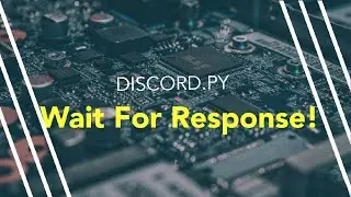 Wait For Response! | Discord.py