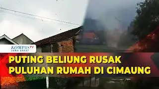 Puting Beliung Sapu Rumah di Cimaung