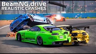 Realistic Motorsport Crashes #4 | BeamNG Drive