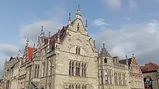 360° panorama Michielsbrug bridge Ghent Belgium