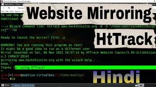 How to Mirror any  website : HtTrack website copier | How extract a website data(HINDI)