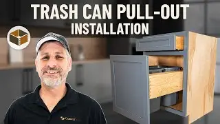 Tandem Trash Can Pull-Out Installation | RTA Cabinet Assembly