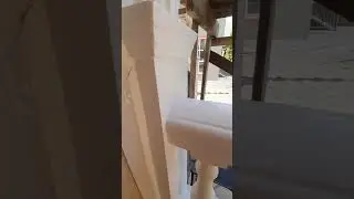 Мраморные перила и колона из обычной шпаклёвки