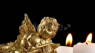 Mythological Angel Figurine & Candle | Stock Footage - Envato elements