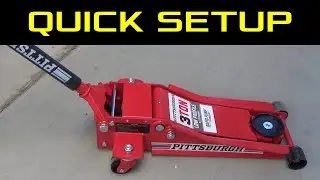 Pittsburgh 3 Ton Floor Jack - Quick Setup