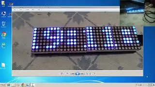 Ceas matriceal cu ESP32 si MAX. Matrix clock with ESP32 and MAX.