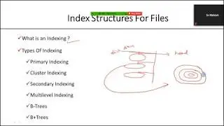 INDEXING STRUCTURES FOR FILES | B-TREES IN DBMS | PRIMARY INDEXING |CLUSTER INDEX | SECONDARY INDEX
